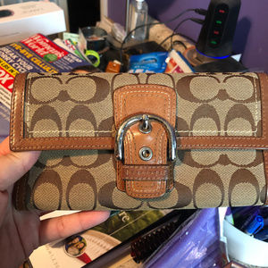 Coach Wallet & checkbook insert